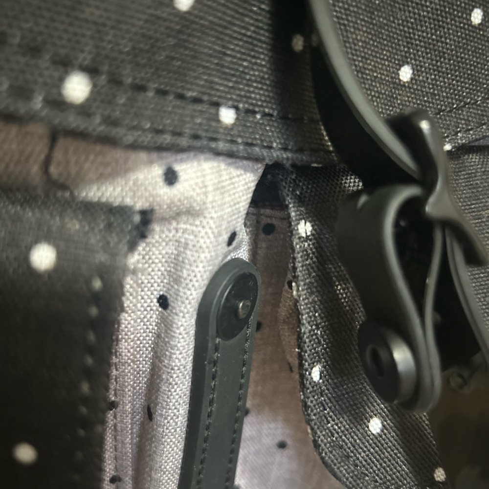 Herschel Supply Company Dawson Black and Gray Backpack with Polka Dots - Picture 5 of 9